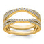 Lab-Grown Diamond Guard Wedding Band in 14K Yellow Gold (5/8 ct. tw.), Size 7 - Sophia Jewelers