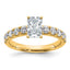 Certified Lab-Grown Diamond Engagement Ring in 14K Yellow Gold (1 3/4 ct. tw., VS+ F+), Size 7 - Sophia Jewelers
