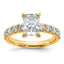 Lab-Grown Diamond Engagement Ring in 14K Yellow Gold (2 1/5 ct. tw.), Size 7 - Sophia Jewelers