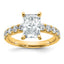 Lab-Grown Diamond Engagement Ring in 14K Yellow Gold (2 3/4 ct. tw.), Size 7 - Sophia Jewelers