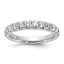 14k White Gold 7/8 carat Lab Grown Diamond VS+ F+ Complete Wedding Band