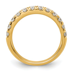 14k 7/8 carat Lab Grown Diamond VS+ F+ Complete Wedding Band