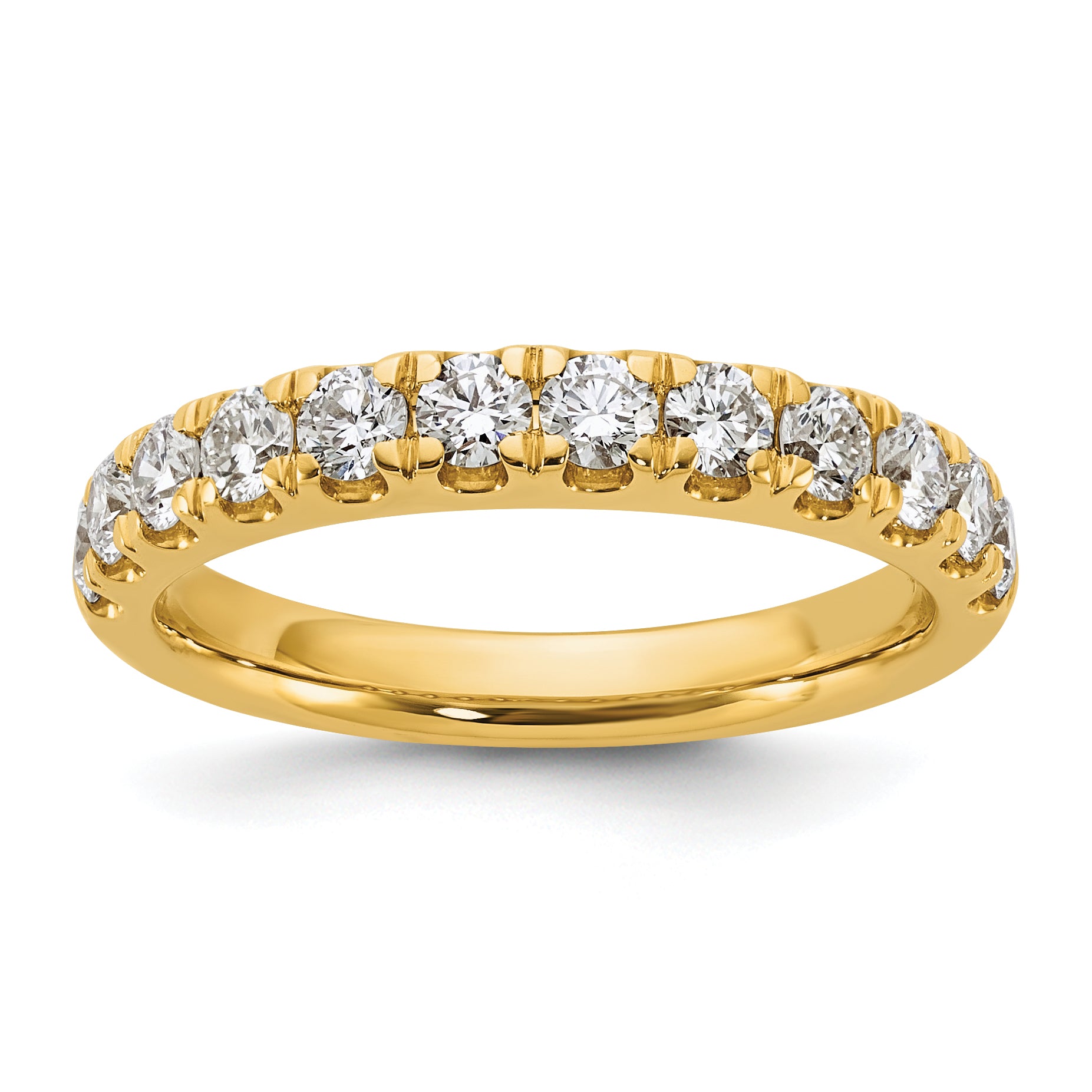 14k 7/8 carat Lab Grown Diamond VS+ F+ Complete Wedding Band