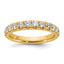 14k 7/8 carat Lab Grown Diamond VS+ F+ Complete Wedding Band