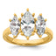 14ky Marquise Certified Lab Grown VS/SI+ G+ Complete Diamond Ring