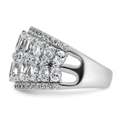 14k 3 3/4 carat Lab Grown Diamond VS+ F+ Complete Fashing Ring