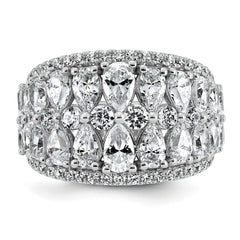 14k 3 3/4 carat Lab Grown Diamond VS+ F+ Complete Fashing Ring