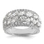 Lab-Grown Diamond Fashion Ring in 14K White Gold (3 1/4 ct. tw., VS+ F+), Size 7 - Sophia Jewelers