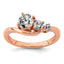 Round Lab-Grown Diamond Engagement Ring in 14K Rose Gold (1 ct. tw.), Size 7 - Sophia Jewelers