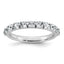 14k White Gold 1 carat Lab Grown Diamond VS+ F+ Complete Wedding Band