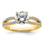 Round Lab-Grown Diamond Engagement Ring in 14K Yellow Gold (1 1/2 ct. tw.), Size 7 - Sophia Jewelers