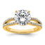 Round Lab-Grown Diamond Engagement Ring in 14K Yellow Gold (2 1/2 ct. tw., VS+ F+), Size 7 - Sophia Jewelers