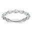 14k White Gold 1 1/5 carat Lab Grown Diamond VS+ F+ Complete Wedding Band