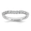 14k White Gold 1/2 carat Lab Grown Diamond VS+ F+ Complete Wedding Band