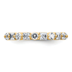 14k 1 5/8 carat Lab Grown Diamond VS+ F+ Complete Wedding Band