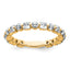 14k 1 5/8 carat Lab Grown Diamond VS+ F+ Complete Wedding Band