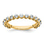 14k 1 carat Lab Grown Diamond VS+ F+ Complete Wedding Band