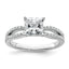 Pave Princess Lab-Grown Diamond Engagement Ring in 14K White Gold (1 3/4 ct. tw.), Size 7 - Sophia Jewelers