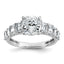 Certified Cushion Lab-Grown Diamond Engagement Ring in 14K White Gold (3 3/8 ct. tw.), Size 7 - Sophia Jewelers