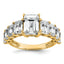 Emerald-Cut Lab-Grown Diamond Engagement Ring in 14K Yellow Gold (5 ct. tw.), Size 7 - Sophia Jewelers