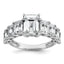 Certified Emerald-Cut Lab-Grown Diamond Engagement Ring in 14K White Gold (5 ct. tw.), Size 7 - Sophia Jewelers