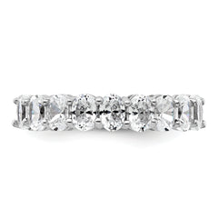 14k White Gold 1 3/4 carat Lab Grown Diamond VS+ F+ Complete Five Stone Band