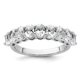 14k White Gold 1 3/4 carat Lab Grown Diamond VS+ F+ Complete Five Stone Band