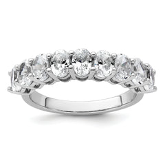 14k White Gold 1 3/4 carat Lab Grown Diamond VS+ F+ Complete Five Stone Band