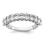 Round Center Lab-Grown Diamond Five-Stone Wedding Band in 14K White Gold (1 1/2 ct. tw.), Size 7 - Sophia Jewelers