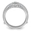 14k White Gold 1 carat Lab Grown Diamond VS/SI+ G+ Complete Ring Guard