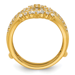 14k 1 carat Lab Grown Diamond VS/SI+ G+ Complete Ring Guard