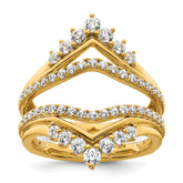 14k 1 carat Lab Grown Diamond VS/SI+ G+ Complete Ring Guard