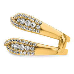 14k 1 1/6 carat Lab Grown Diamond VS+ F+ Complete Ring Guard