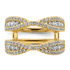 14k 1 1/6 carat Lab Grown Diamond VS+ F+ Complete Ring Guard