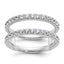 Lab-Grown Diamond Guard Wedding Band in 14K White Gold (3/4 ct. tw.), Size 7 - Sophia Jewelers