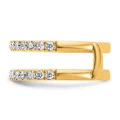 14k 3/4 carat Lab Grown Diamond VS+ F+ Complete Ring Guard