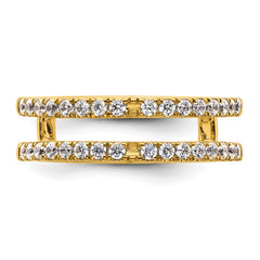 14k 1/2 carat Lab Grown Diamond VS+ F+ Complete Ring Guard