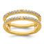 14k 1/2 carat Lab Grown Diamond VS+ F+ Complete Ring Guard