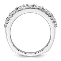 14k White Gold 1 5/8 carat Lab Grown Diamond VS+ F+ Complete Fashion Band