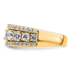 14k 1 5/8 carat Lab Grown Diamond VS+ F+ Complete Fashion Band