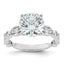 Round Lab-Grown Diamond Engagement Ring in 14K White Gold (3 1/3 ct. tw.), Size 7 - Sophia Jewelers