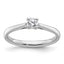 Lab-Grown Diamond Solitaire Engagement Ring in 14K White Gold (1/4 ct. tw.), Size 7 - Sophia Jewelers