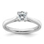 Lab-Grown Diamond Solitaire Engagement Ring in 14K White Gold, 2mm (1/2 ct., VS/SI+ G+), Size 7 - Sophia Jewelers