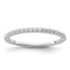 14k White Gold 1/6 carat Lab Grown Diamond VS/SI+ G+ Complete Size 9 Wedding Band