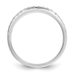 14k White Gold 1/4 carat Lab Grown Diamond VS/SI+ G+ Complete Wedding Band