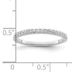 14k White Gold 1/4 carat Lab Grown Diamond VS/SI+ G+ Complete Wedding Band