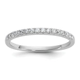 14k White Gold 1/4 carat Lab Grown Diamond VS/SI+ G+ Complete Wedding Band