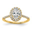 Oval Halo Lab-Grown Diamond Engagement Ring in 14K Yellow Gold (1.38 ct.), Size 7 - Sophia Jewelers