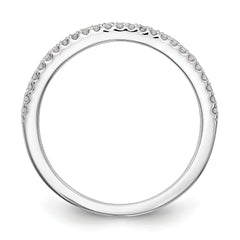 14k White Gold 1/4 carat Lab Grown Diamond VS/SI+ G+ Complete Set of Two Wedding Bands