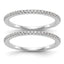 Lab-Grown Diamond Wedding Band in 14K White Gold, 2.25mm (1/4 ct. tw.), Size 7 - Sophia Jewelers